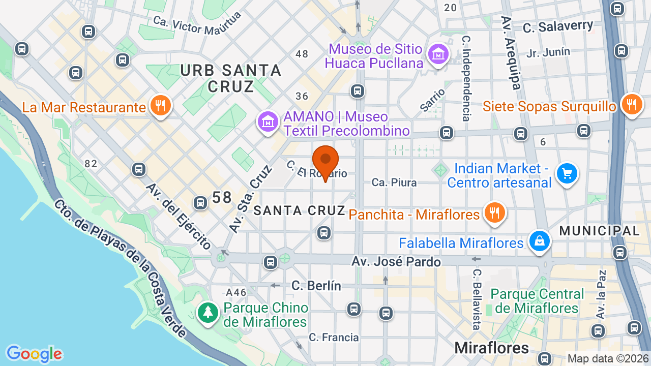 Ubicación aproximada en Miraflores