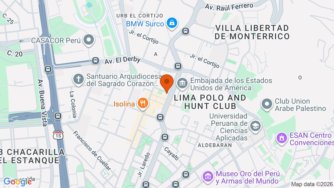 Ubicación aproximada en Santiago de Surco