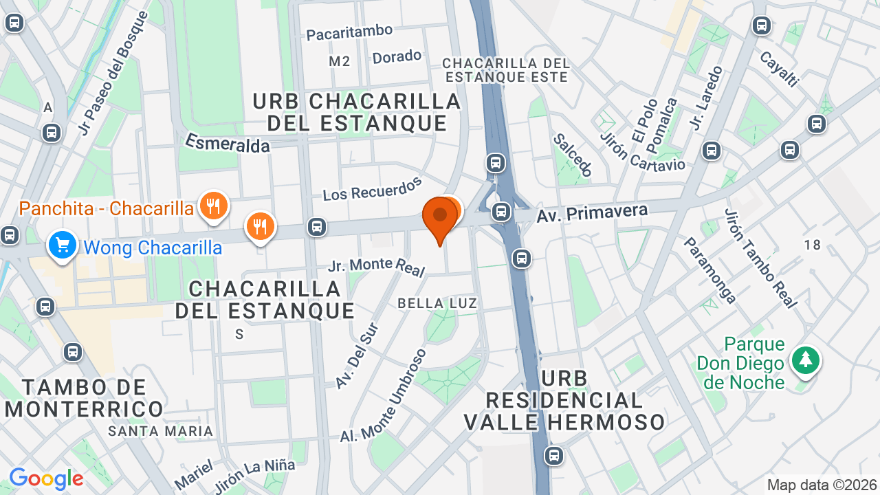 Ubicación aproximada en Santiago de Surco