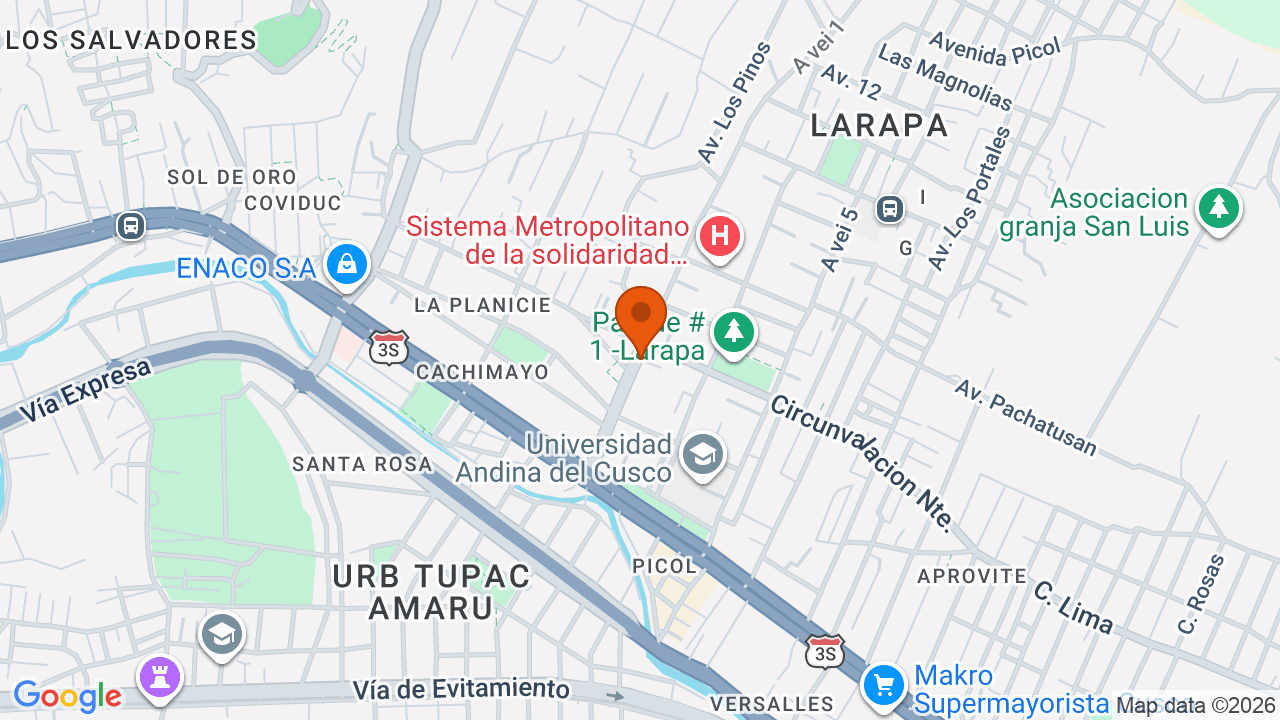 Ubicación aproximada en LARAPA GRANDE