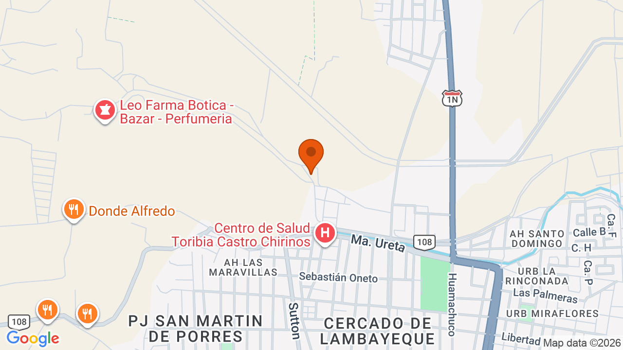 Ubicación aproximada en Chiclayo