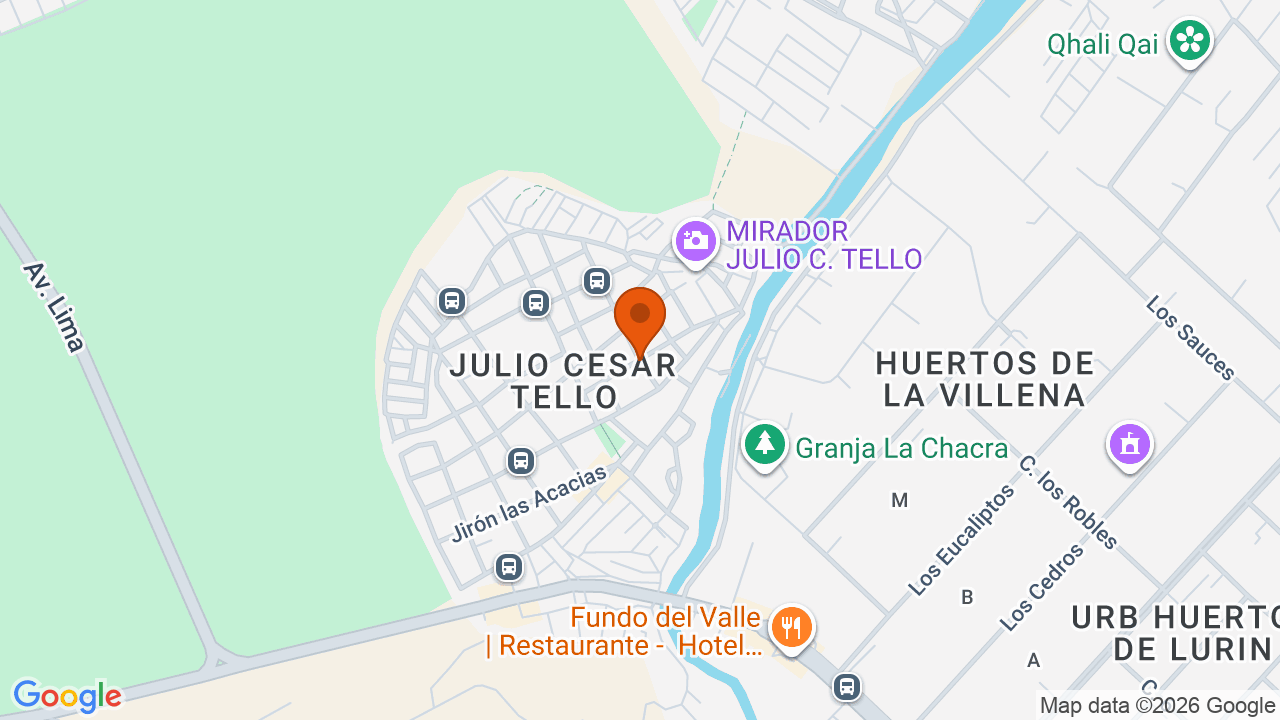 Ubicación aproximada en Lurín