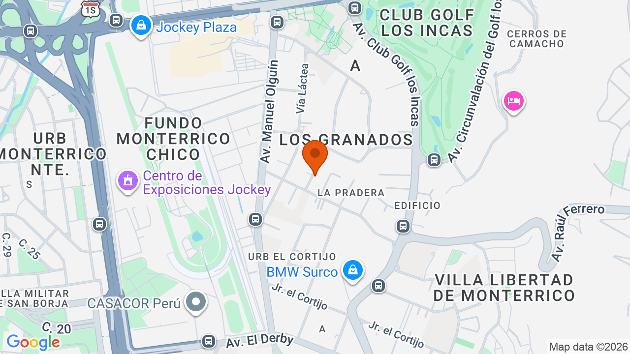 Ubicación aproximada en Santiago de Surco
