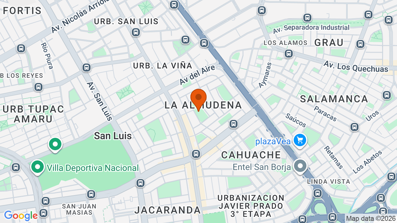 Ubicación aproximada en San Luis
