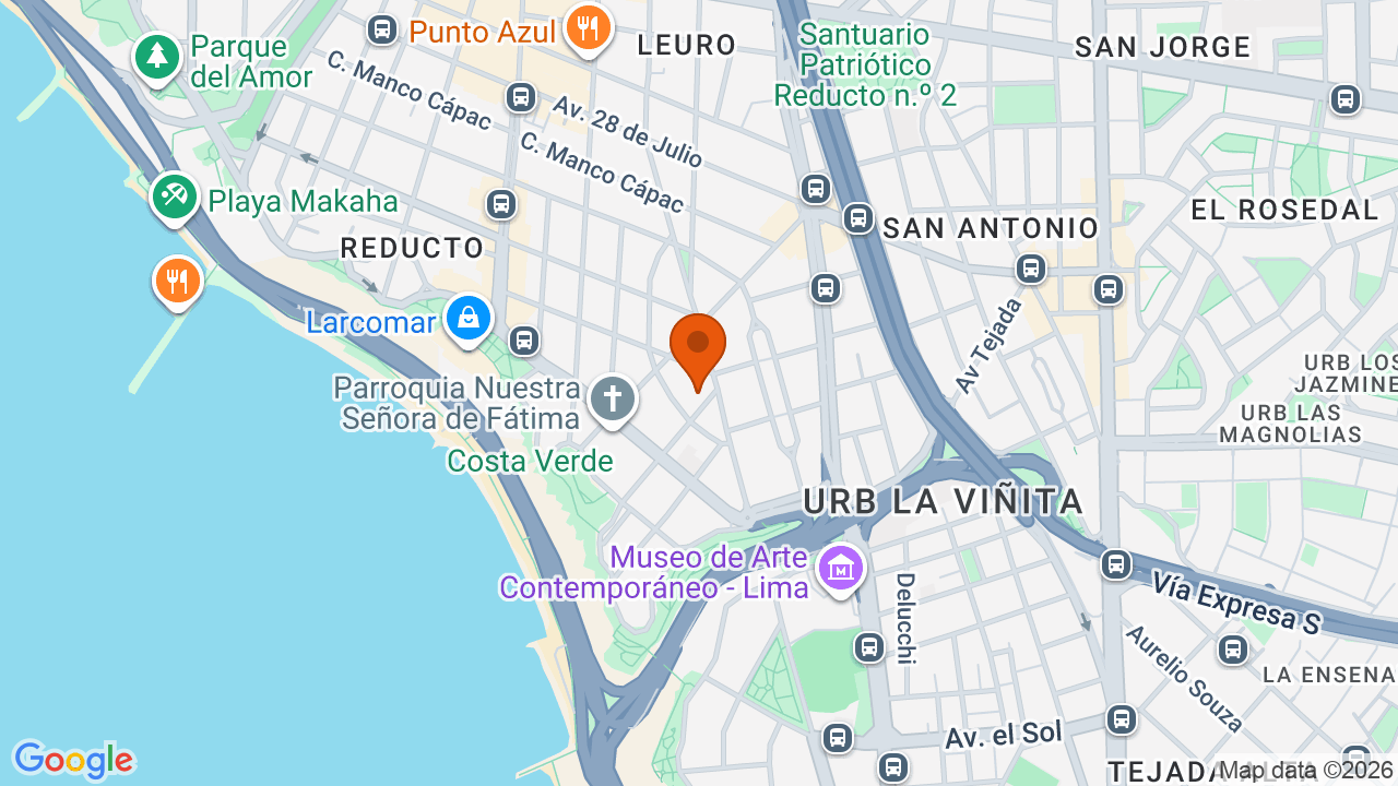 Ubicación aproximada en Miraflores