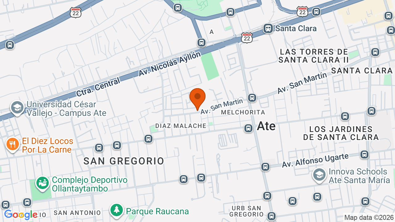 Ubicación aproximada en Cercado de Lima