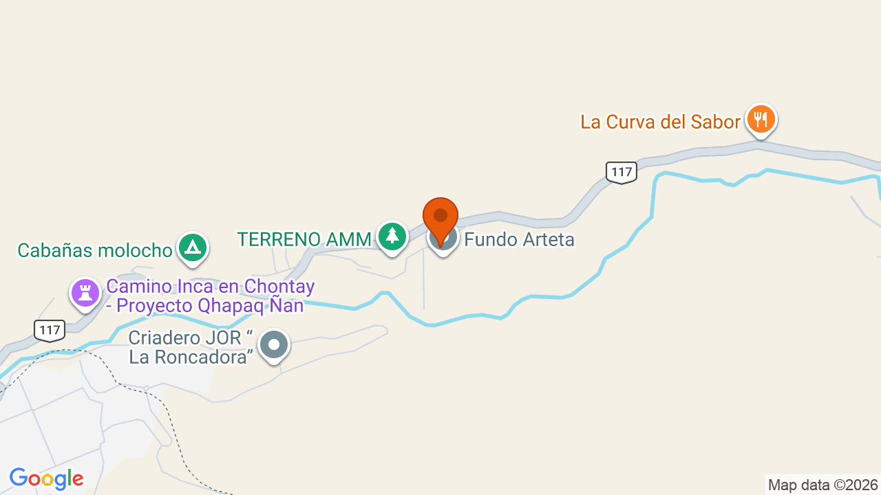 Ubicación aproximada en Cieneguilla