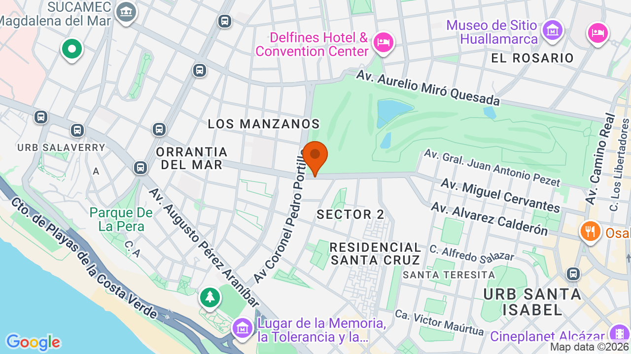 Ubicación aproximada en San Isidro