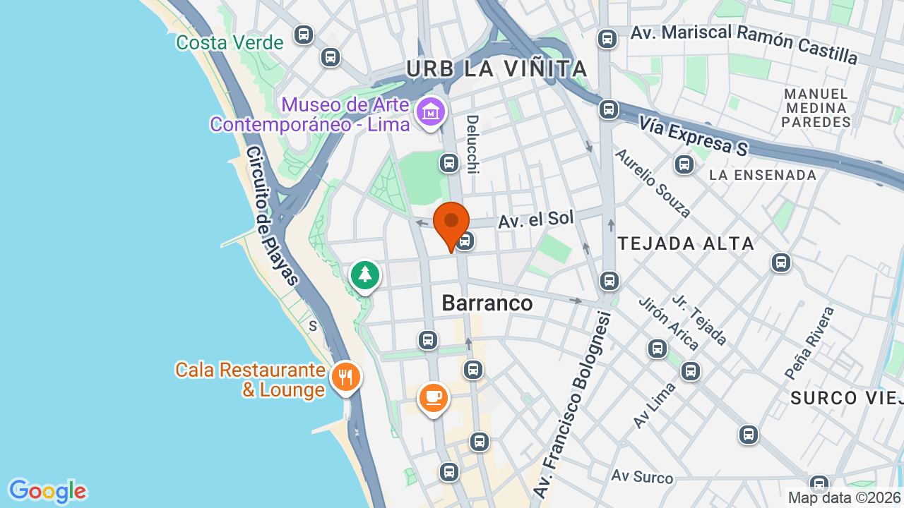 Ubicación aproximada en Barranco