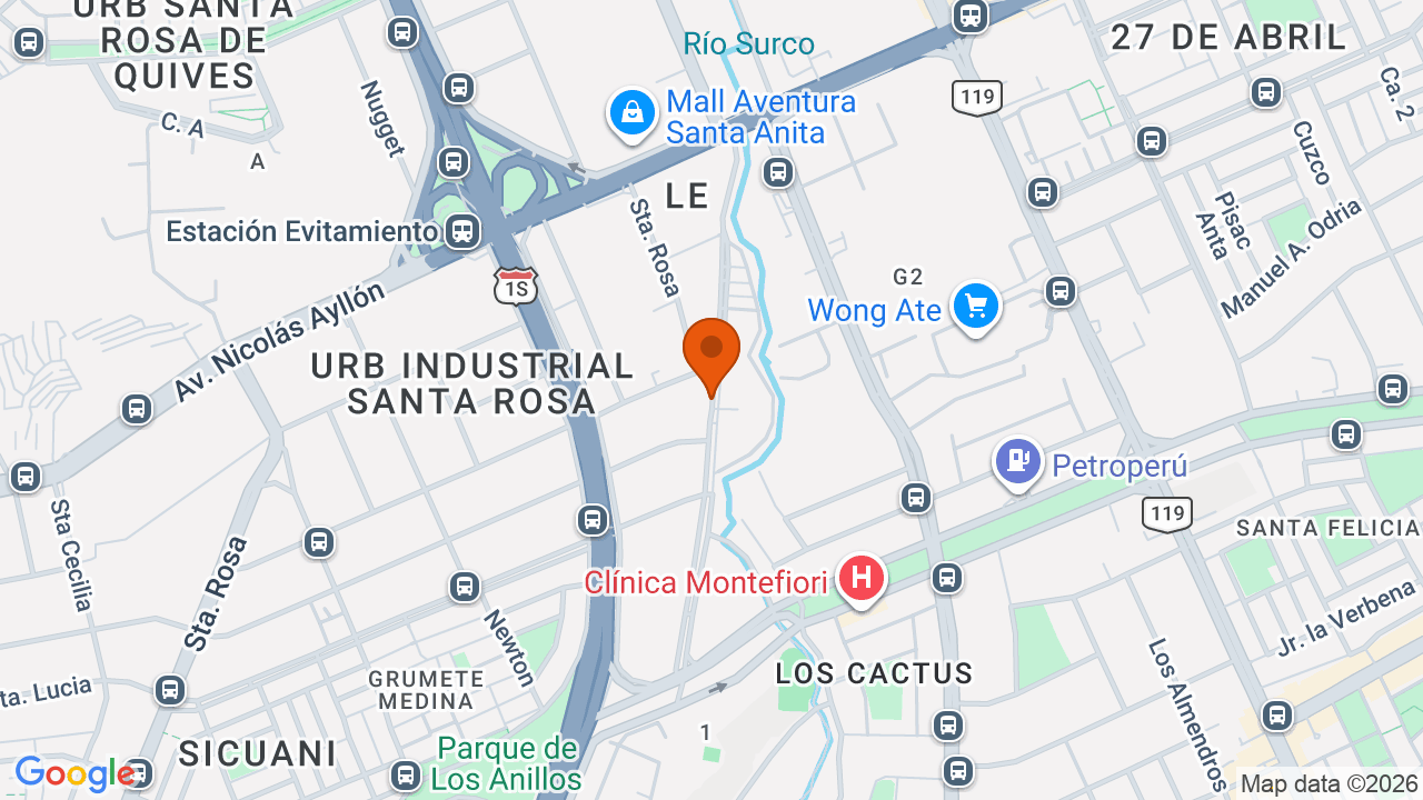 Ubicación aproximada en Cercado de Lima