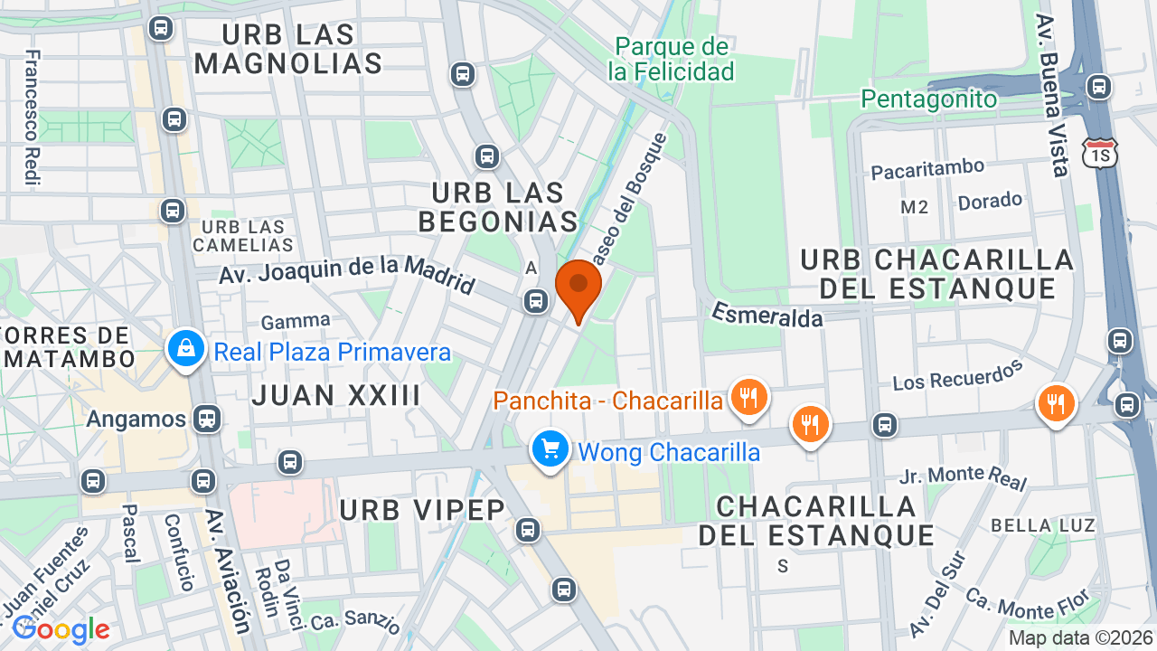 Ubicación aproximada en Santiago de Surco