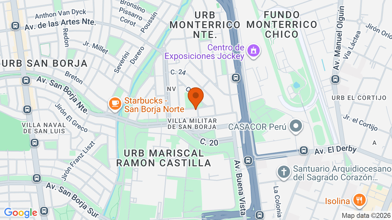 Ubicación aproximada en Miraflores