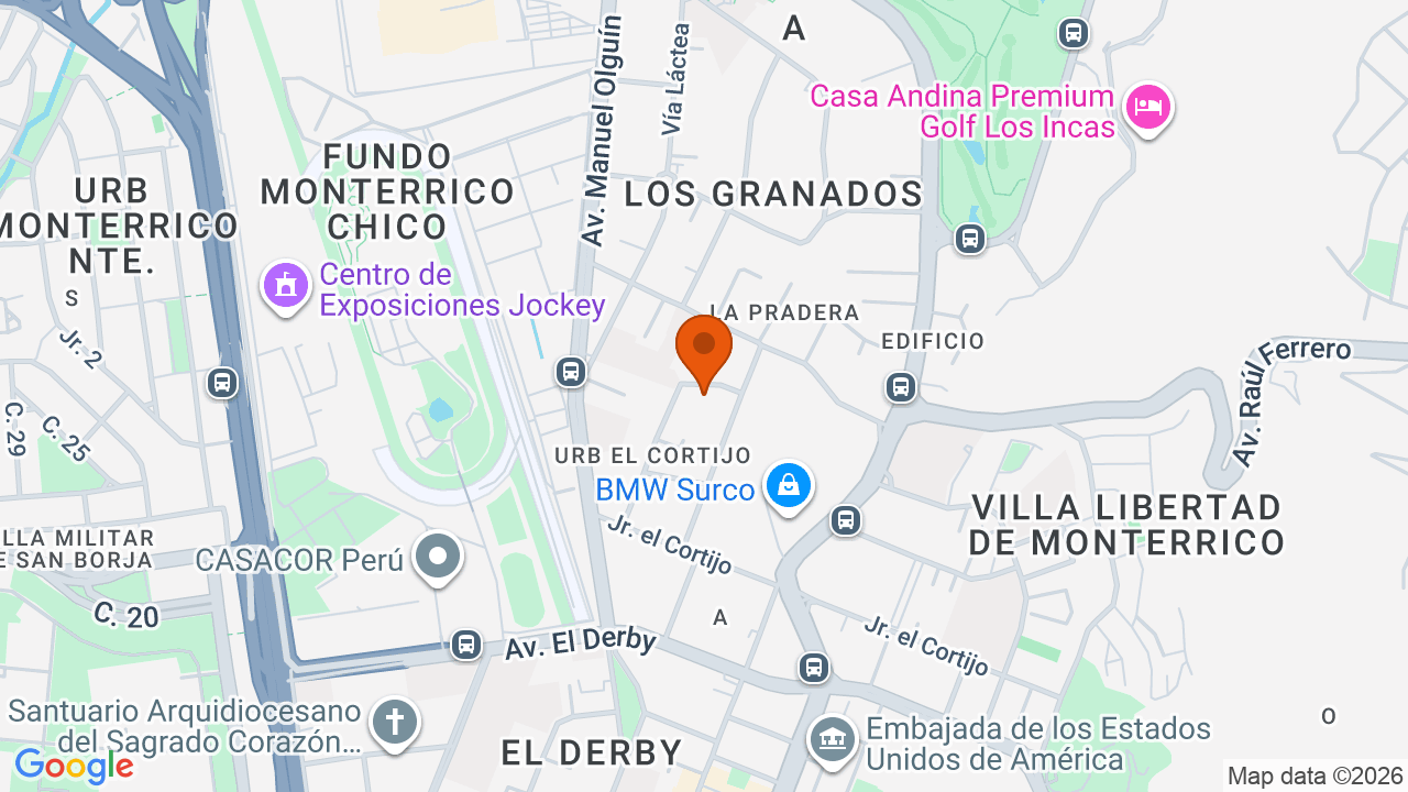 Ubicación aproximada en Santiago de Surco