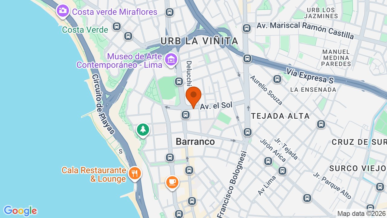 Ubicación aproximada en Barranco