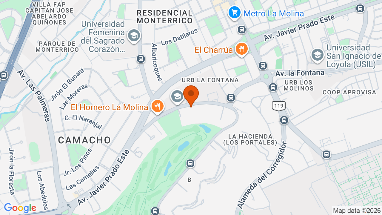 Ubicación aproximada en Santiago de Surco