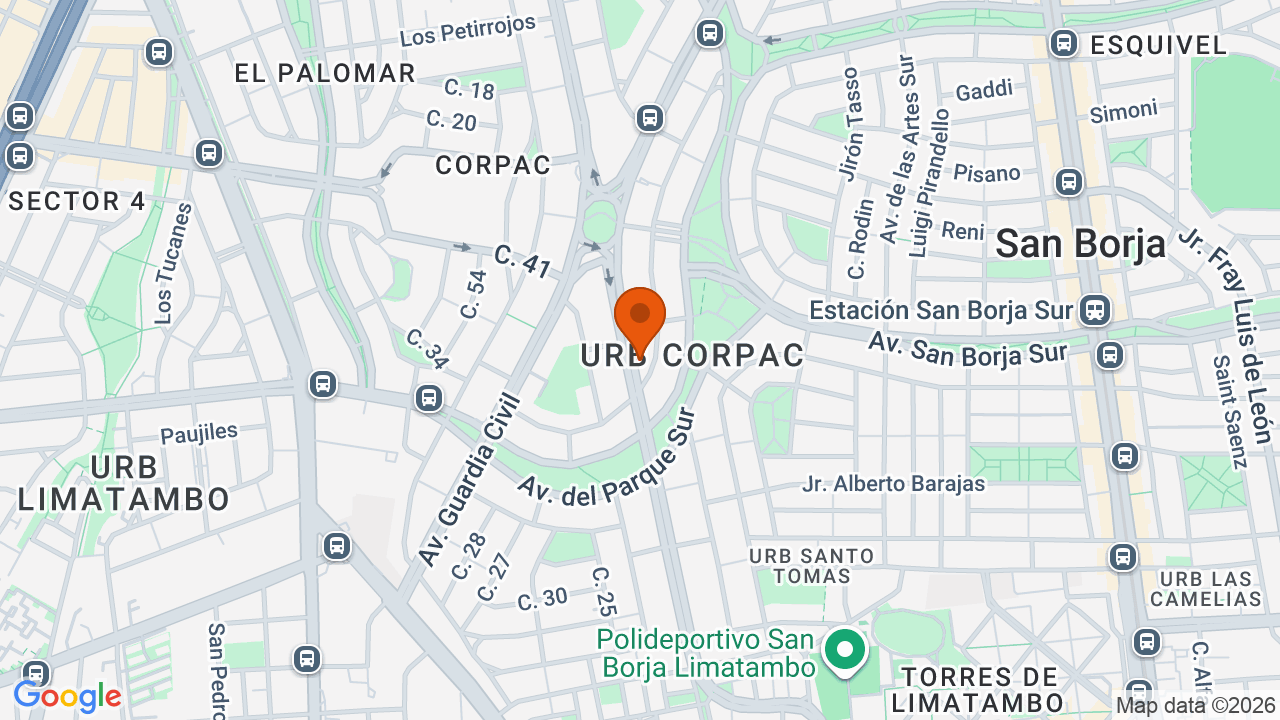 Ubicación aproximada en San Isidro
