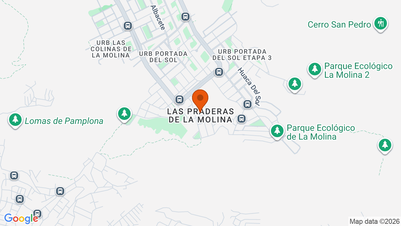 Ubicación aproximada en La Molina