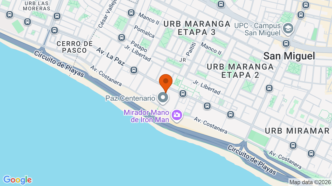 Ubicación aproximada en San Miguel