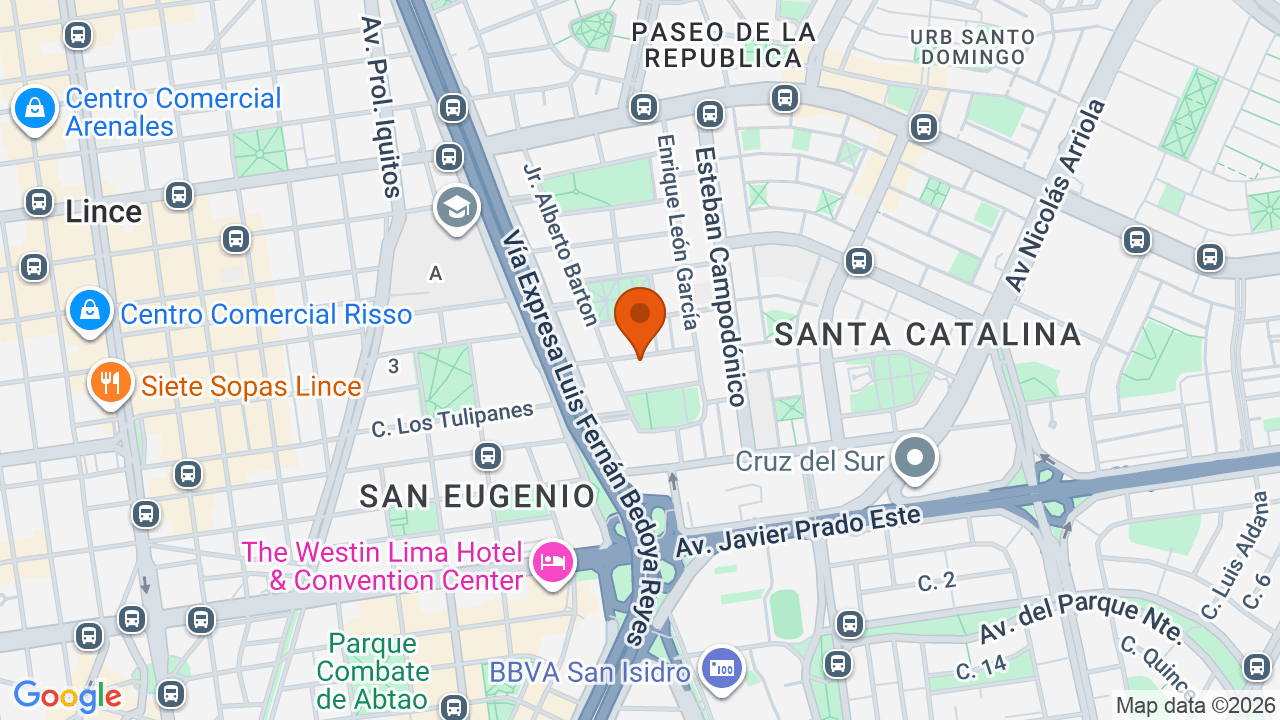 Ubicación aproximada en La Victoria