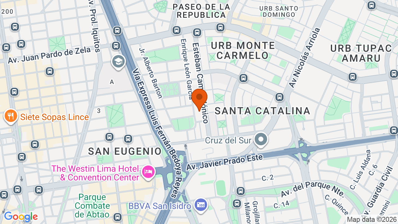 Ubicación aproximada en La Victoria