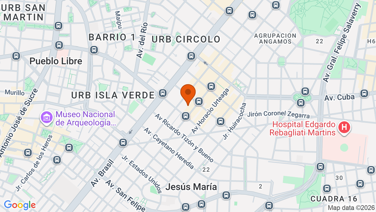 Ubicación aproximada en Jesús María