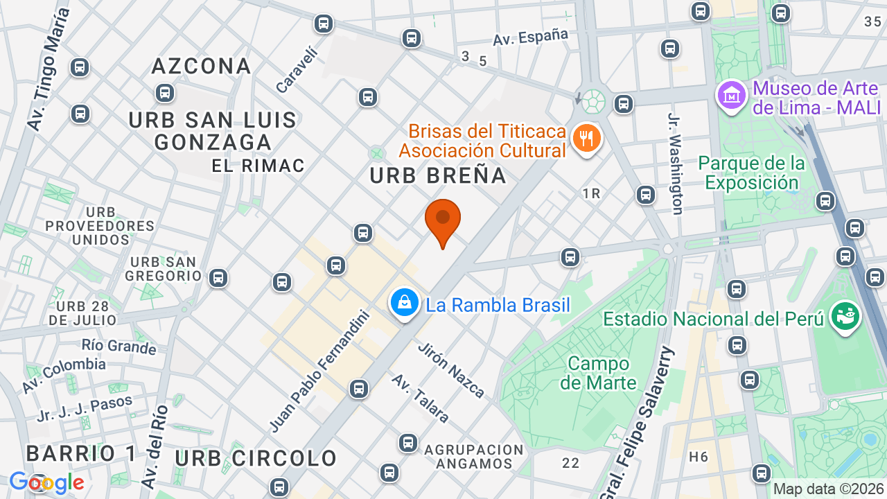 Ubicación aproximada en Jesús María