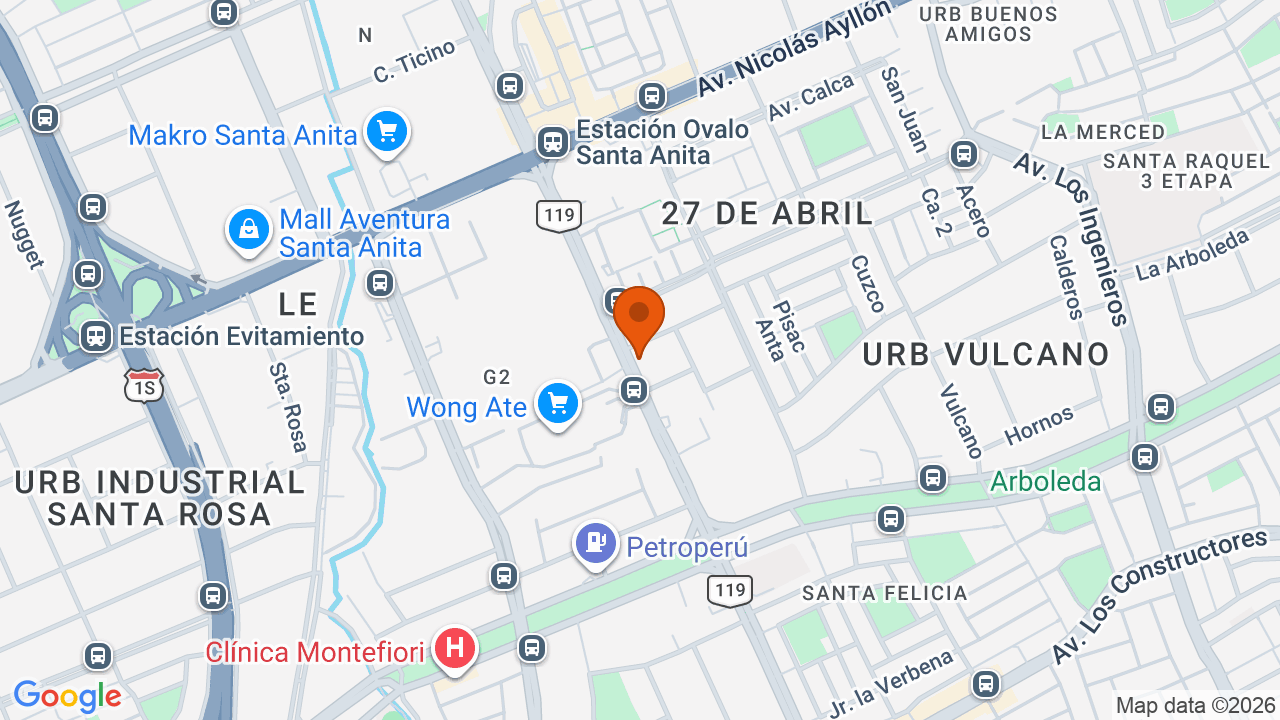 Ubicación aproximada en Cercado de Lima
