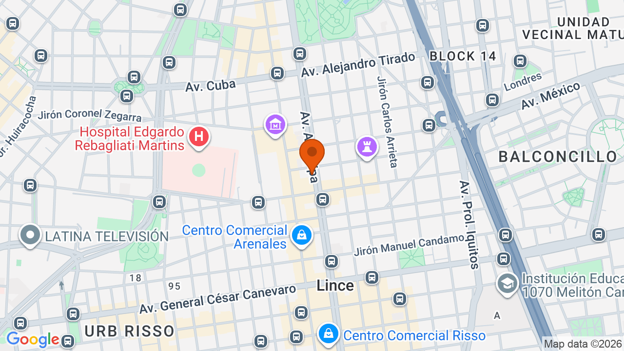 Ubicación aproximada en Cercado de Lima