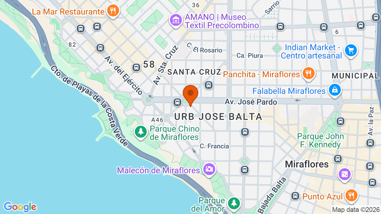 Ubicación aproximada en Miraflores