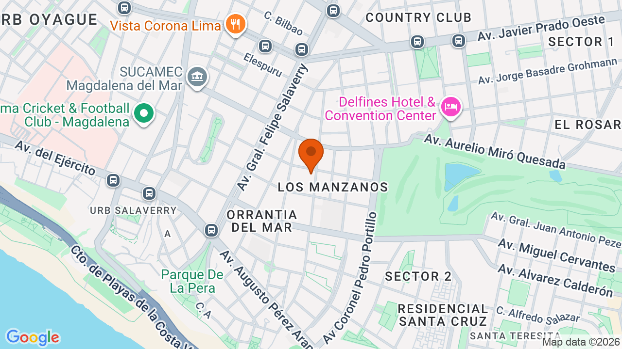 Ubicación aproximada en San Isidro