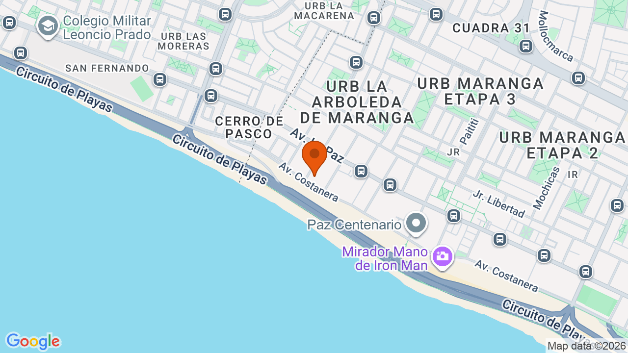 Ubicación aproximada en San Miguel
