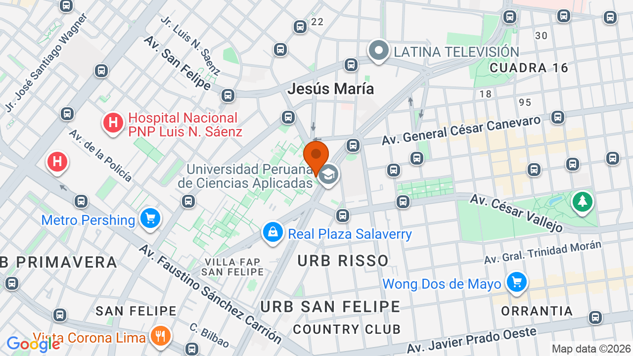 Ubicación aproximada en San Isidro