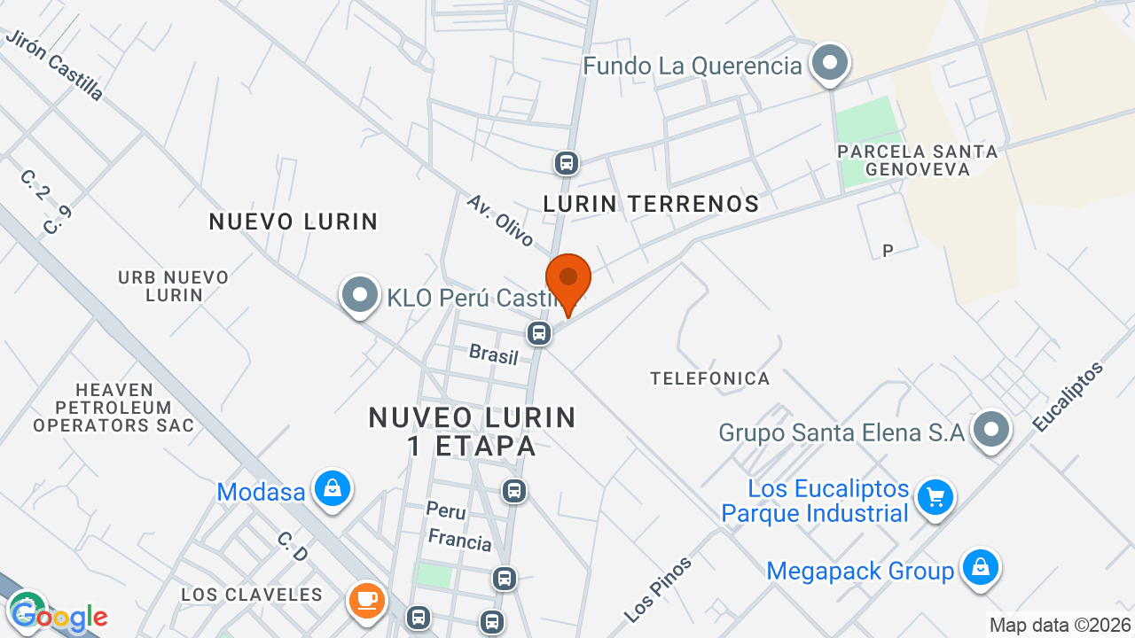 Ubicación aproximada en Lurín