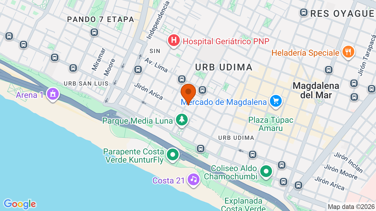 Ubicación aproximada en San Miguel