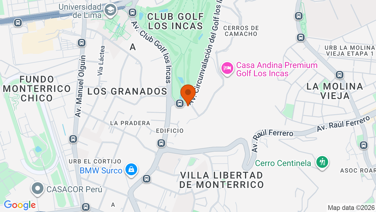 Ubicación aproximada en Santiago de Surco