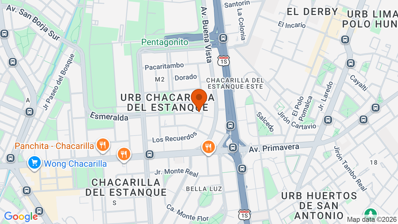 Ubicación aproximada en Santiago de Surco