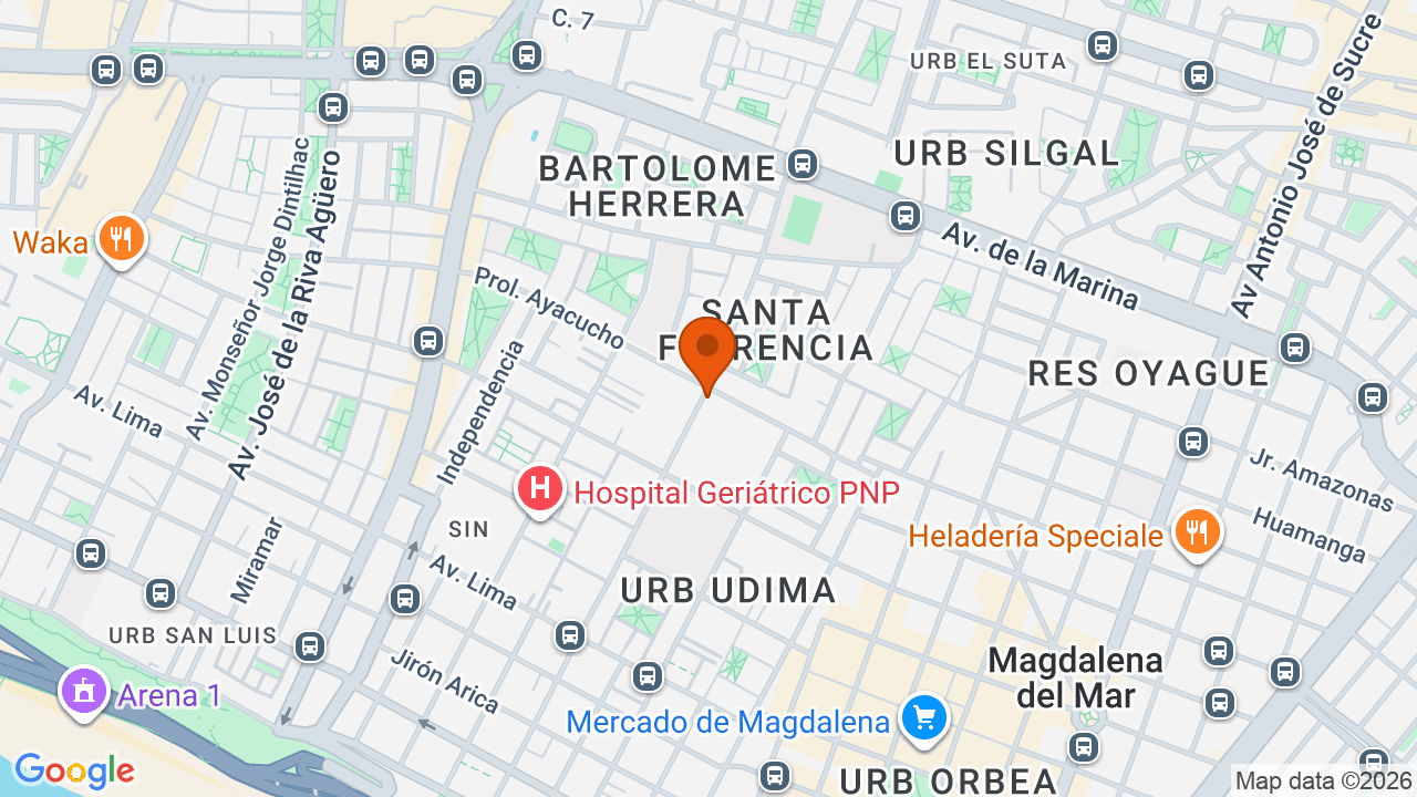 Ubicación aproximada en San Miguel