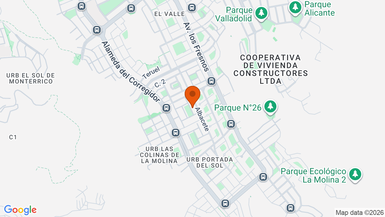 Ubicación aproximada en La Molina