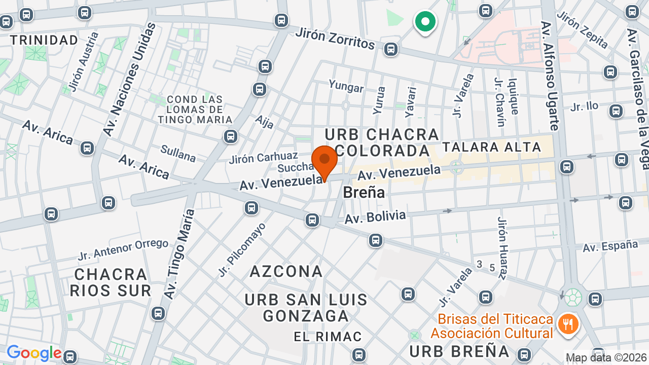 Ubicación aproximada en Breña