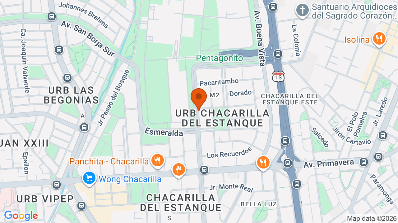 Ubicación aproximada en Santiago de Surco