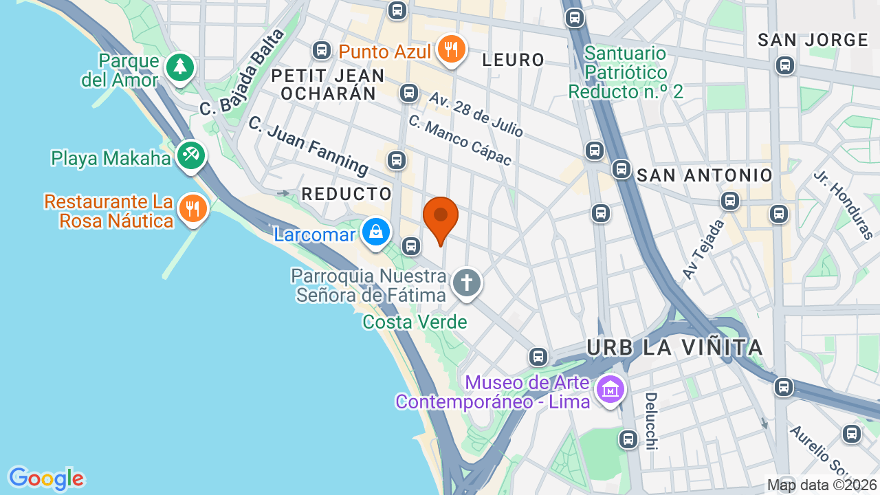 Ubicación aproximada en Miraflores