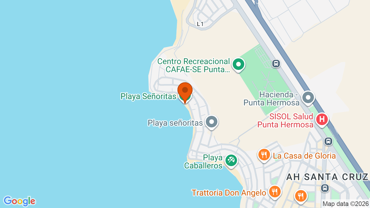 Ubicación aproximada en Punta Hermosa