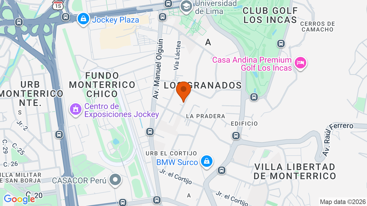 Ubicación aproximada en Santiago de Surco