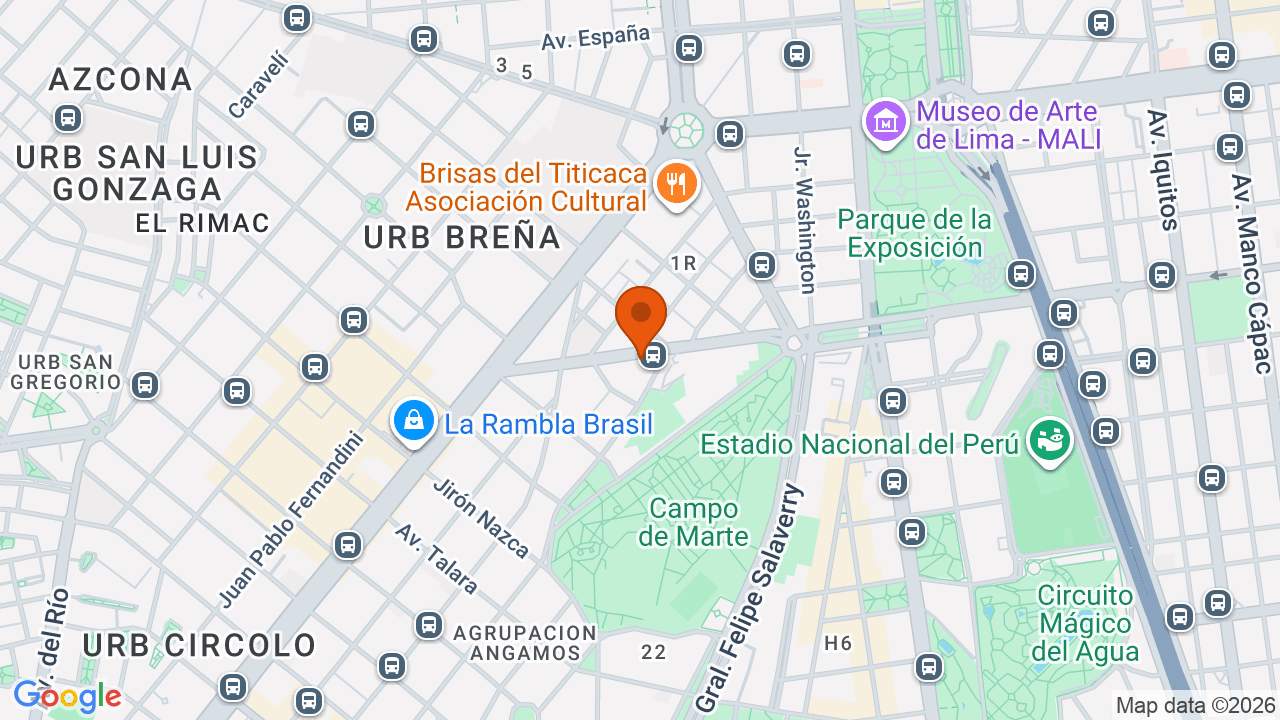 Ubicación aproximada en Jesús María