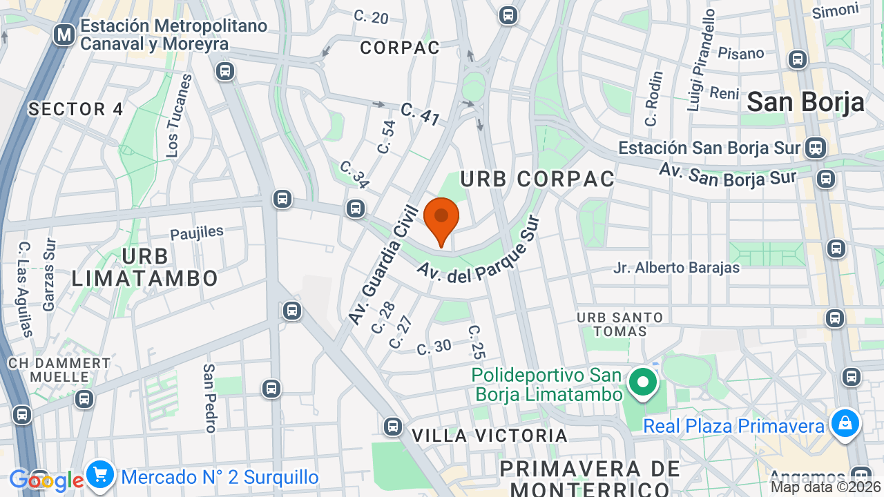 Ubicación aproximada en San Isidro