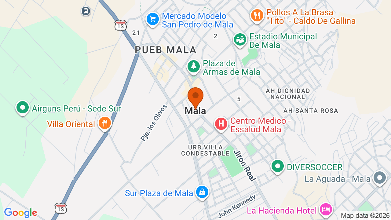 Ubicación aproximada en Cercado de Lima
