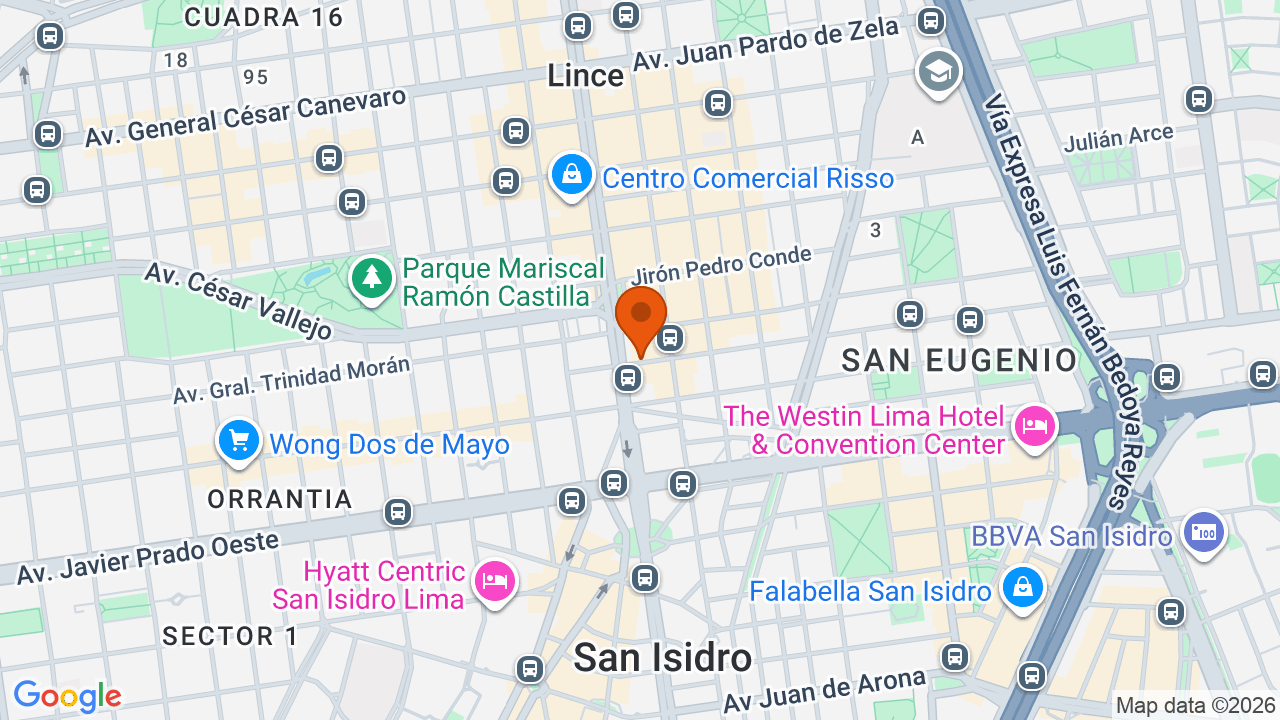 Ubicación aproximada en Lince