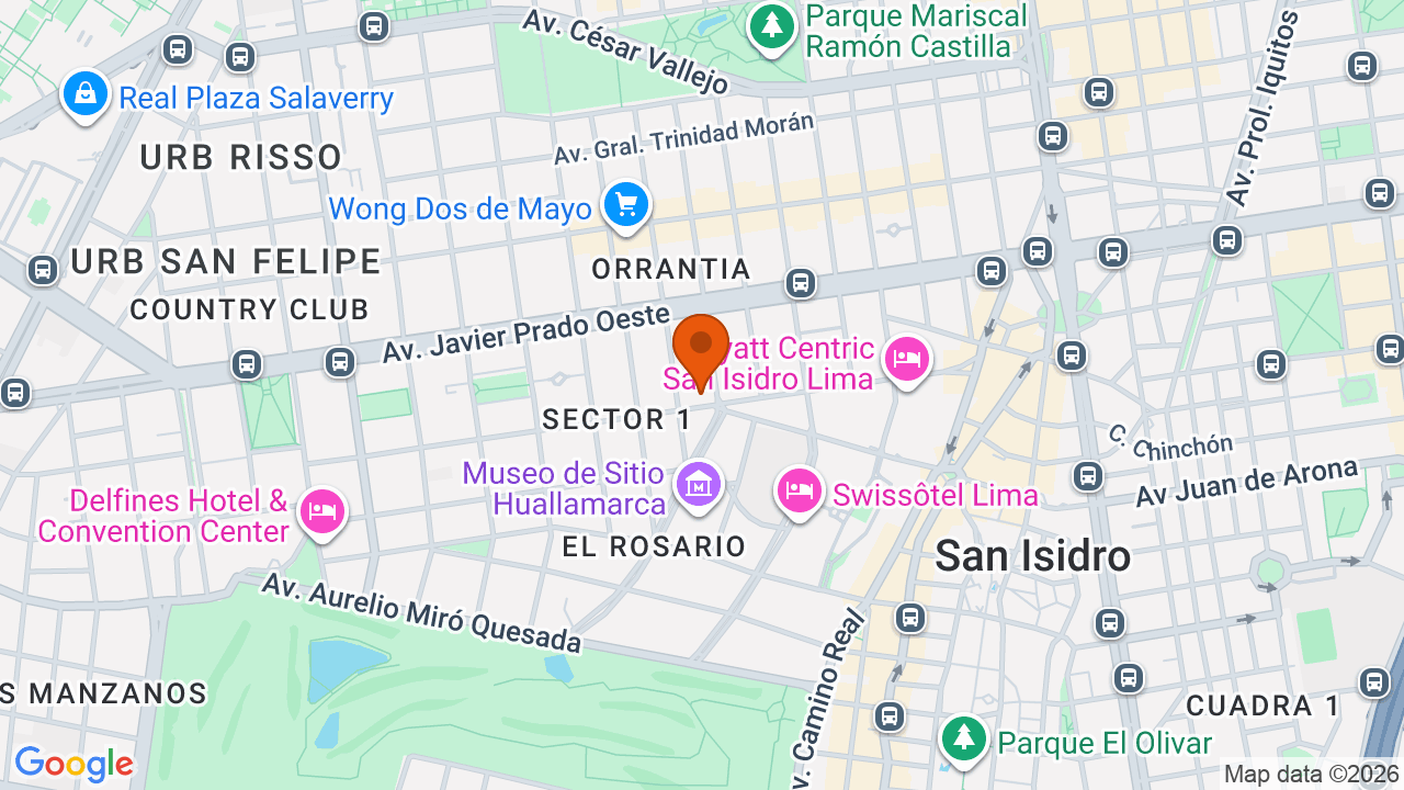Ubicación aproximada en San Isidro