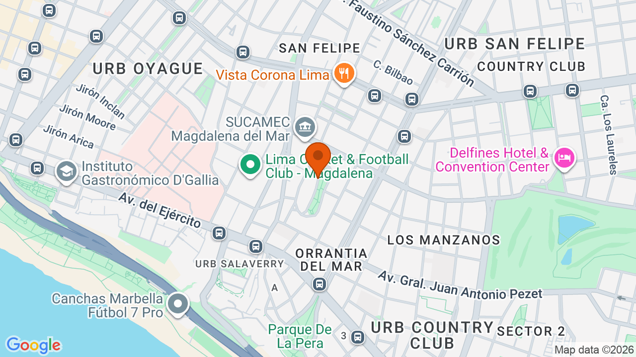 Ubicación aproximada en San Isidro