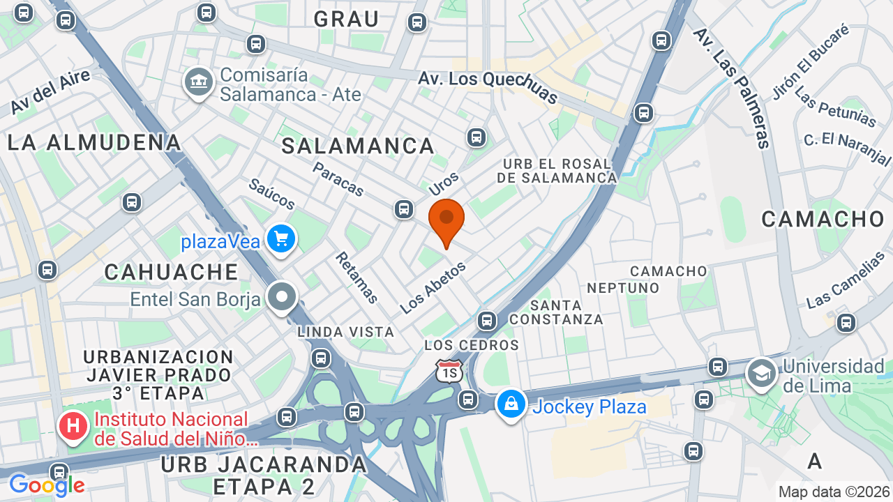 Ubicación aproximada en Ate